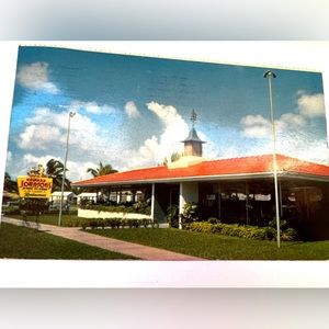 1957 Howard Johnson Landmark for Hungry Americans Postcard, Posted